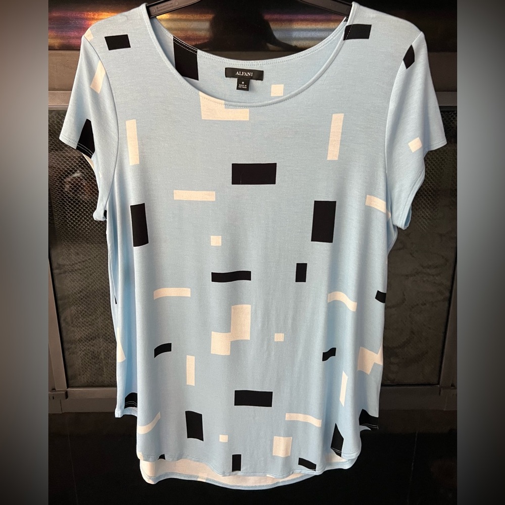 Alfani Short Sleeve Blouse